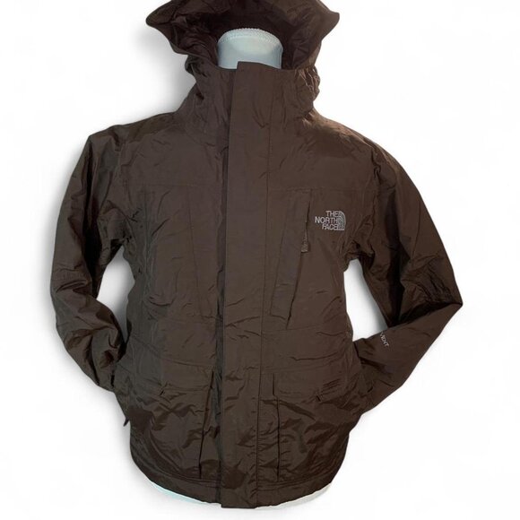The North Face Boys Ski Jacket – Brown Hooded Insulated (Size M) - Picture 1 of 8